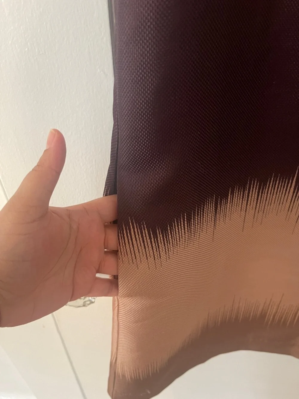 Tuckernuck Sienna Ombre Mini Shift Skirt in Red, Brown & Cream - Picture 8 of 11